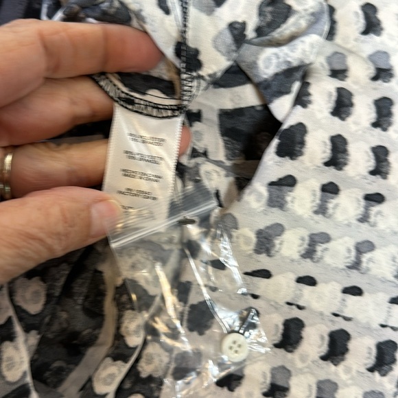 NWT Thakoon Design Nation Womens L Carnaby Street Dotted Shift Dress Black Gray - Picture 10 of 12